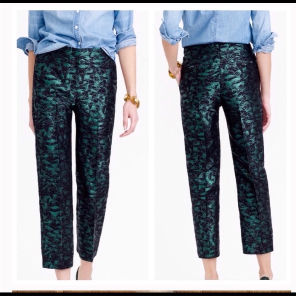 Festive green pants